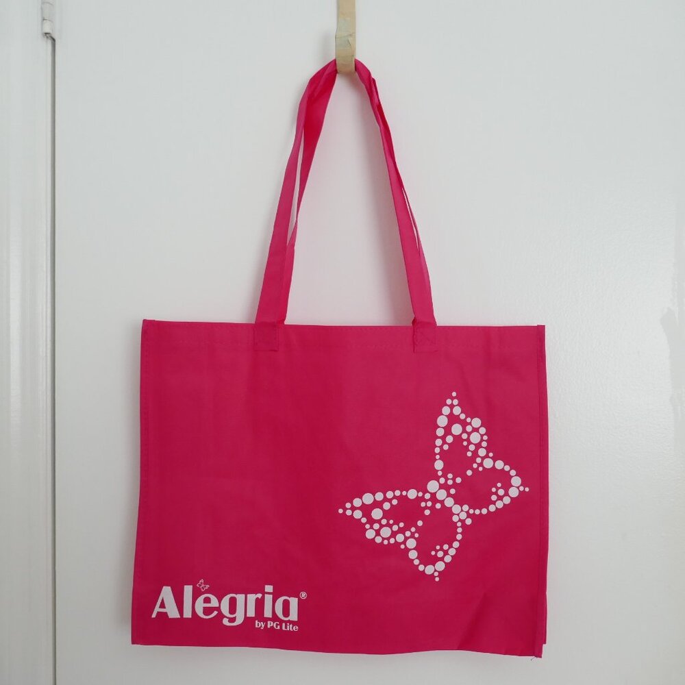 copy- NWOT Alegria shoes bright pink large reusable tote bag